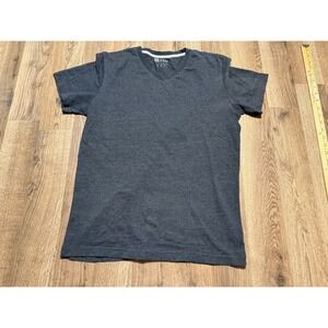 H2H T Shirt Mens M Charcoal Grey V-Neck Lifestyle Apparel CMTTS0197 Excellent